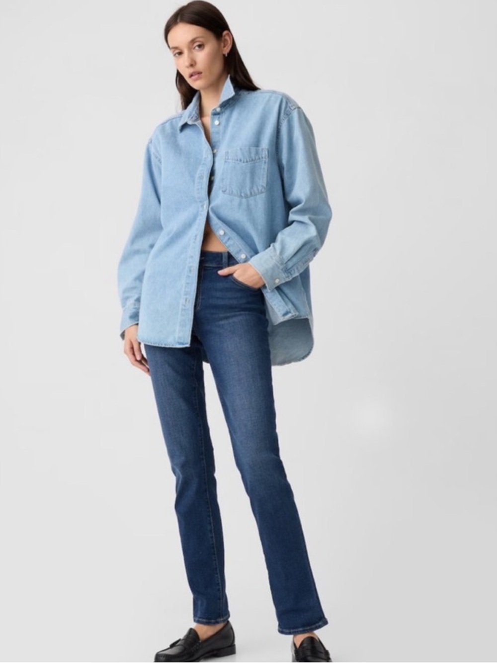 NWOT Gap Mid Rise Classic Straight Jeans